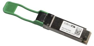 Produktbild von Mikrotik XQ+31LC02D, Faseroptik, 100000 Mbit/s, QSFP28, LC (UPC), 10000 m, 1331 nm