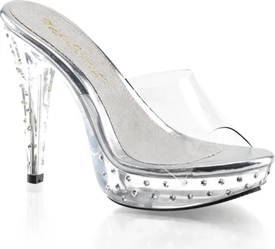 Produktbild von COCKTAIL-501SDT Damen Slipper von Fabulicious, Transparent  , EU 39, US 9