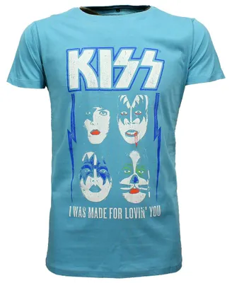 Produktbild von KISS I Was Made For Lovin' You T-Shirt Blau - M