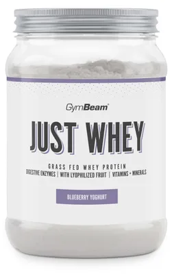 Produktbild von GymBeam - Just Whey Protein aus Weidehaltung, 500 g, Blueberry yoghurt