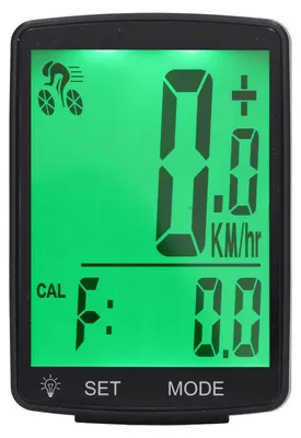 Produktbild von Fahrradcomputer mit Geschwindigkeits- und Trittfrequenzsensor, 2,8-Zoll-LCD-Display, Fahrrad-Tachometer, kabelloser Fahrradcomputer
