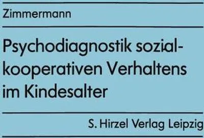 Produktbild von Psychodiagnostik sozial-kooperativen Verhaltens im Kindesalter