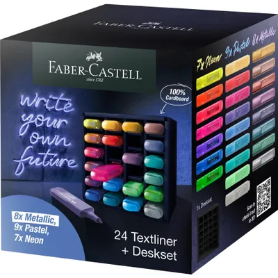 Produktbild von Faber-Castell 254602, 24 Stück(e), Mehrfarbig, Meißel, Mehrfarbig, 1 mm, 5 mm