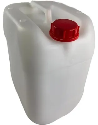 Productafbeelding van Jerrycan - Kunststof - 20 liter - Wit - Stapelbaar