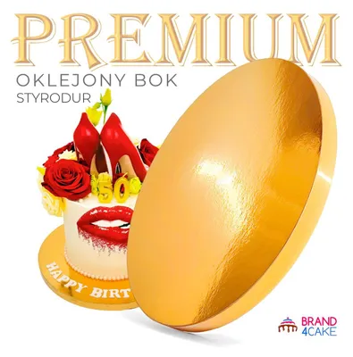 Image de Premium Support à Gâteau Or 28cm Brand4Cake