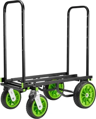 Zdjęcie produktu dla Gravity CART L 01 B, Stal, Wózek transportowy, Czarny, Zielony, 170 kg, Pełne koła, 4 szt.