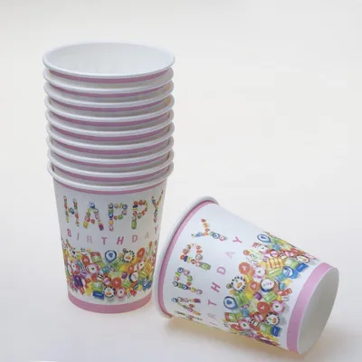 Produktbild von Pappbecherset "Happy Birthday" - 20 Stück - bunt - 96172