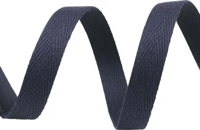 1m Köperband 10mm breit dunkelblau