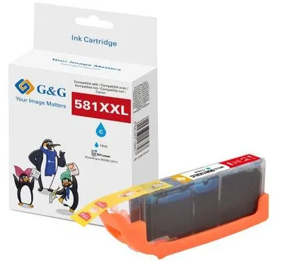 Imagen del producto de G&G 15842 G&G XXL-Druckerpatrone kompatibel mit Canon CLI-581C XXL