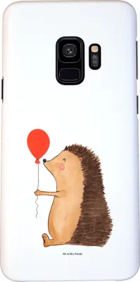 Produktbild von Mr. & Mrs. Panda Samsung Galaxy S9 Handyhülle Igel Luftballon - Weiß - Geschenk, Herzlichen Glückwunsch, Ballon, Geburtstag, Hülle, Happy Birthday, Handy Schutzhülle