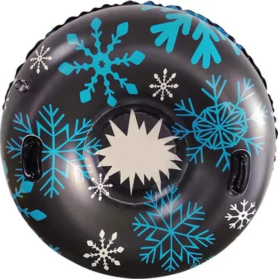 Produktbild von PVC Ski-Ring, aufblasbarer Schlittenring, Winter-Rutschspielzeug für Kinder, Schwarz