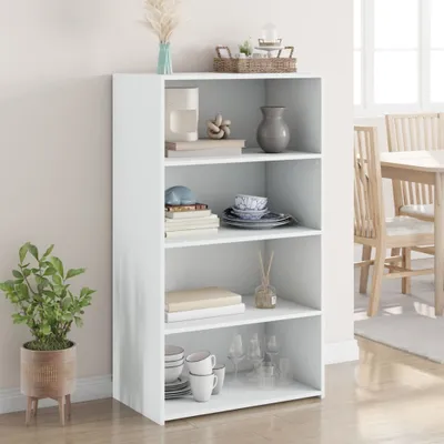 Imagen del producto de Maison Exclusive - Mueble alto blanco de 70x41x124 cm, fabricado en material de madera