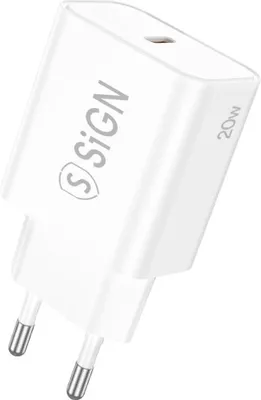 Produktbild von SiGN Wandladegerät USB-C PD, 20 W - Weiß