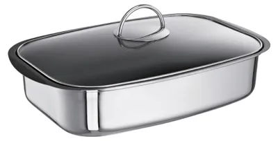 Multifunktionsbräter 36 cm, 6 l, Edelstahl, Induktion geeignet