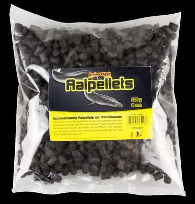 Produktbild von Aalpellets Fisch Pellets Aal schwarz 8 mm 500 g
