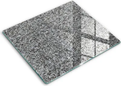 Zdjęcie produktu dla Deska kuchenna – 60 cm x 52 cm - Szklana deska do krojenia - Szkło hartowane – Antypoślizgowa - Tekstura Kamienia