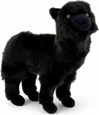 Image de Carl Dick Alpaga noir env. 23cm, peluche, animal en peluche, doudou 3741