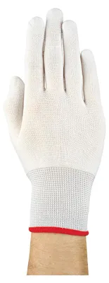 Produktbild von ANSELL Monysoft1 11-300 Handschuh Nylon weiß Länge 210-251 mm silikonfrei nahtlos gestrickt beidseitig tragbar für Präzisionsarbeiten