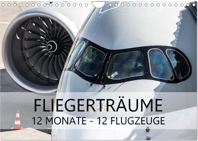 Produktbild von Fliegerträume: 12 Monate, 12 Flugzeuge (Wandkalender 2025 DIN A4 quer), CALVENDO Monatskalender