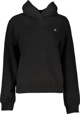 Produktbild von Nachhaltiges Damen-Langarm-Sweatshirt mit Kapuze in Schwarz