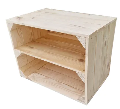 Produktbild von Vintage Holzkisten mit Regalbrett - 40x30x24 cm - Vintage Deko and Aufbewahrung