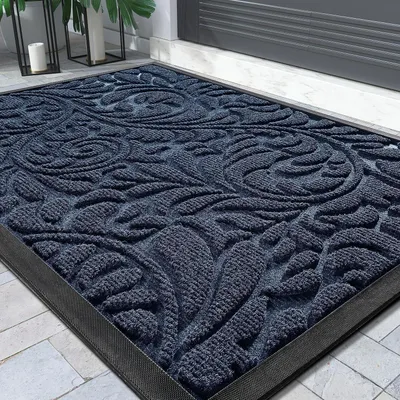 Immagine prodotto di Tappetino per interni ed esterni, lavabile, antiscivolo, 120 x 80 cm, colore blu