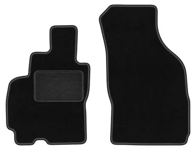 Produktbild von Velours-Fußmatten Vorne für Hyundai Atos 1997-2008 (Schrägheck) – 2-tlg, Schwarz, passgenau – Wielganizator LUX