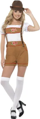 Image de Smiffys - Costume - Femme SM2150 (S) (Marron/Blanc)