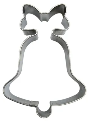 Produktbild von Keksa. Glocke mit Schleife Edelstahl 70 x 55 mm