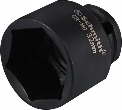 Produktbild von Schmith Kraft-Steckschlüssel-Einsatz 1/2 Zoll 32 mm aus CrV Stahl Profi Werkstatt Werkzeug