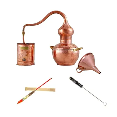 Obrázek produktu pro Kompletní set destilační přístroj,destilační přístroj - Alembic Premium,měď 2L,