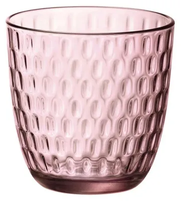 Becher-Set, 6 Stück, rosa, Glas, 290 ml, spülmaschinenfest