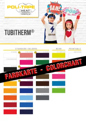 Produktbild von POLI-TAPE TUBITHERM - Farbkarte / Farbmuster