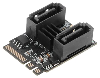 Zdjęcie produktu dla Karta adaptera dysku twardego M.2 do SATA 3.0, szybki transfer 6 Gb/s, układ JMB582, obsługa kart rozszerzeń PCI Express, kompatybilna z systemami Windows 7, 10 i OS X