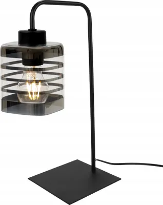 Image de Lampe de chevet LED en verre spiralé