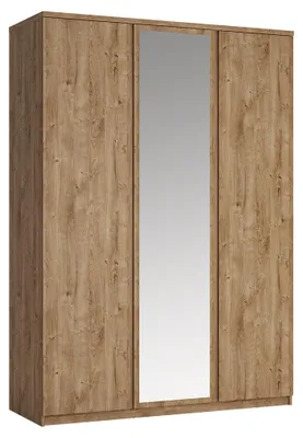 Produktbild von Kleiderschrank 3-türig in Eiche Nb. FORTALEZA-129, B/H/T ca. 155,3/220/58 cm