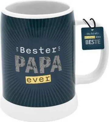 Produktbild von Bierkrug Motiv "Bester Papa ever"
