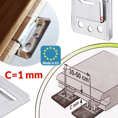 Produktbild von Befestigungsklammer für Wandpaneele Stahlklammern 1mm KIT 100Stk., Befestigungsklammer für Paneele erhältlich in den Angeboten 1/2/3/4/5/6/7/8