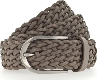 Immagine prodotto di Vanzetti Pelle cintura Braided Women's Leather Belt W75 Taupe grigio
