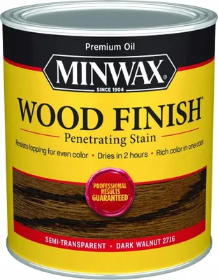 Produktbild von Ölbeize für Holz MINWAX Wood Finish 236ml DARK WALNUT – innen, schnelltrocknend 236ml DARK WALNUT