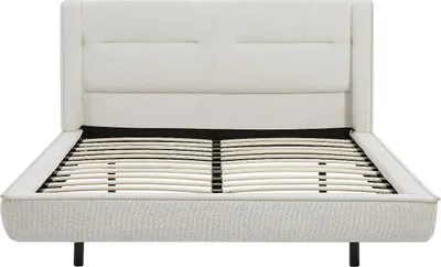 Produktbild von Bett 160 x 200 cm - Bouclé-Stoff - Beige - ISYDE