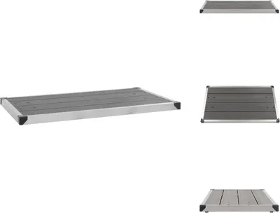 Produktbild von vidaXL Garten-Duschwanne WPC Edelstahl 110 x 62 cm Grau -  Duschwannen