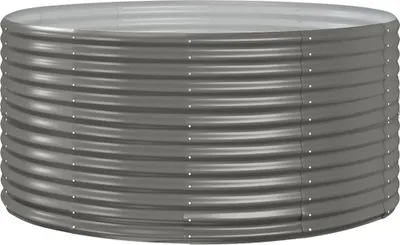 Produktbild von vidaXL Hochbeet Grau 140x140x68 cm Verzinkter Stahl