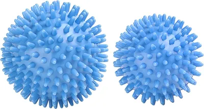 Produktbild von Massageball mit Noppen, Hartplastik, Set von 2, für Fuß-, Hand- und Rückenmassage, bei Plantarfasziitis