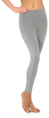 Productafbeelding van Elzusha - Dames Legging Lang Viscose Fitness Yoga Broek - Grijs Melange