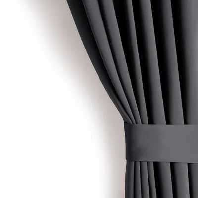 Produktbild von Gardine Ösen Vorhang Ösenvorhang Verdunkelnd 140x245 cm Anthrazit Eyelet Einfarbig