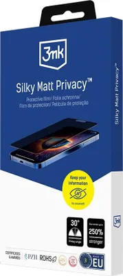 Zdjęcie produktu dla Prywatyzująca Matowa Folia Samsung Galaxy M35 - 3mk Silky Matt Privacy