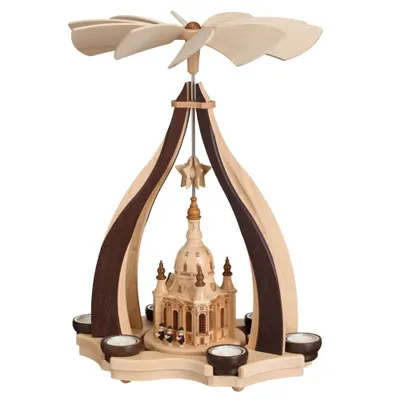 Produktbild von Design-Pyramide - Dresdner Frauenkirche, Wenge/Hainbuche