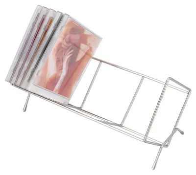 Produktbild von Edelstahl CD Aufbewahrungsregal für 30 CDs und DVDs
