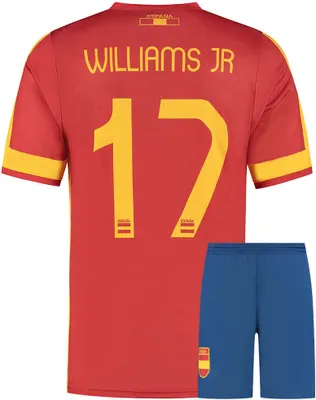 Produktbild von Spanien Fußball Trikot Set Williams - Kinder und Erwachsene - 140